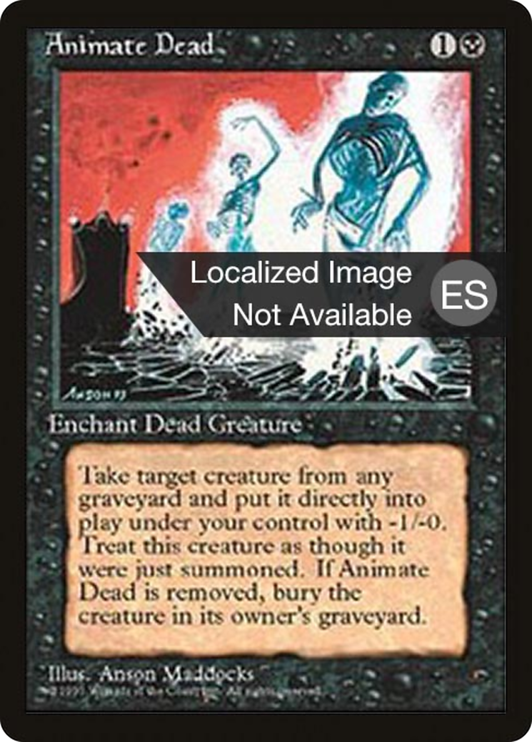 Animate Dead [Fourth Edition Foreign Black Border]-1