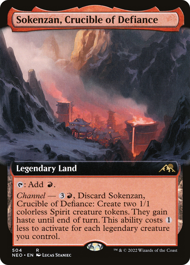 Sokenzan, Crucible of Defiance (Extended Art) [Kamigawa: Neon Dynasty]-1