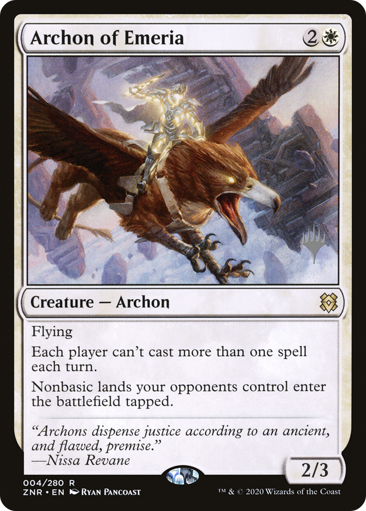Archon of Emeria (Promo Pack) [Zendikar Rising Promos]-1
