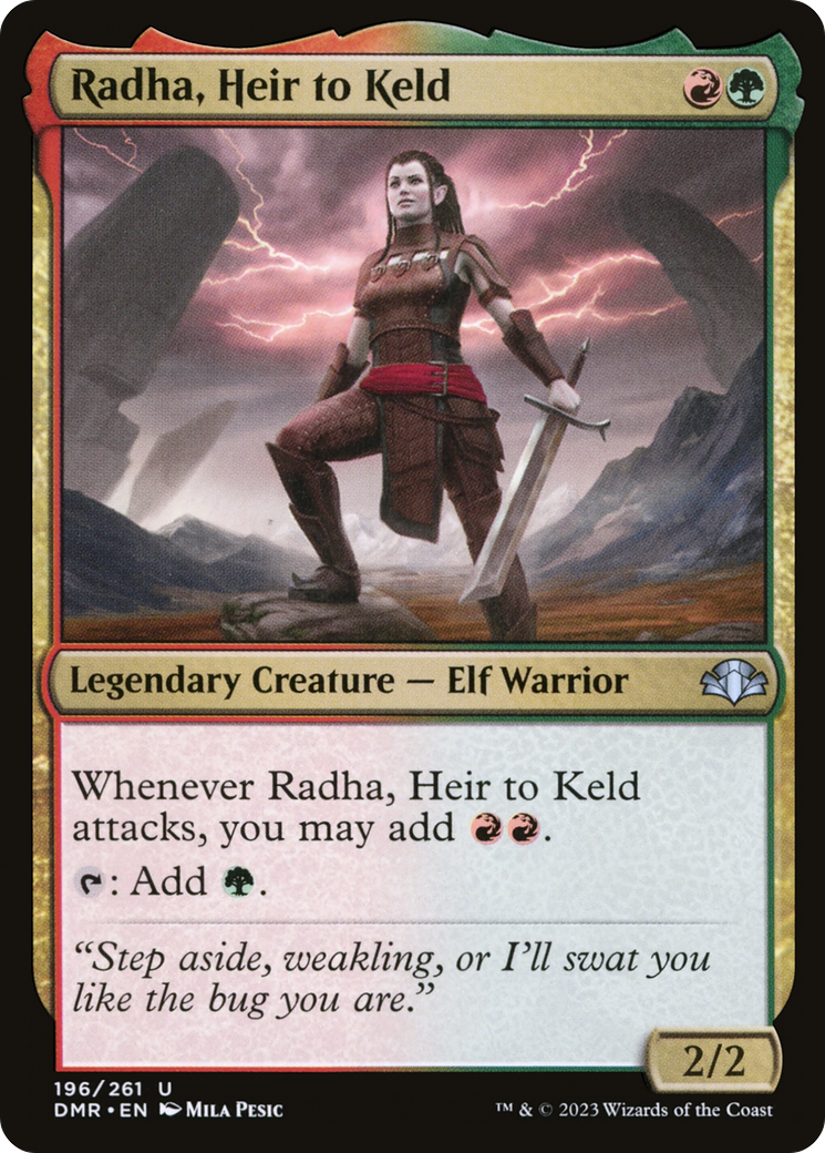 Radha, Heir to Keld [Dominaria Remastered]-1