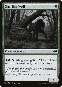 Snarling Wolf [Innistrad: Crimson Vow]-1