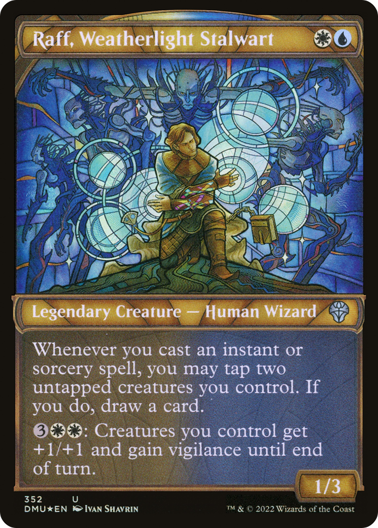 Raff, Weatherlight Stalwart (Showcase Textured) [Dominaria United]-1