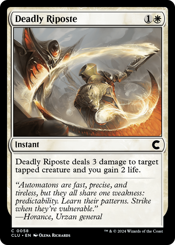 Deadly Riposte [Ravnica: Clue Edition]-1