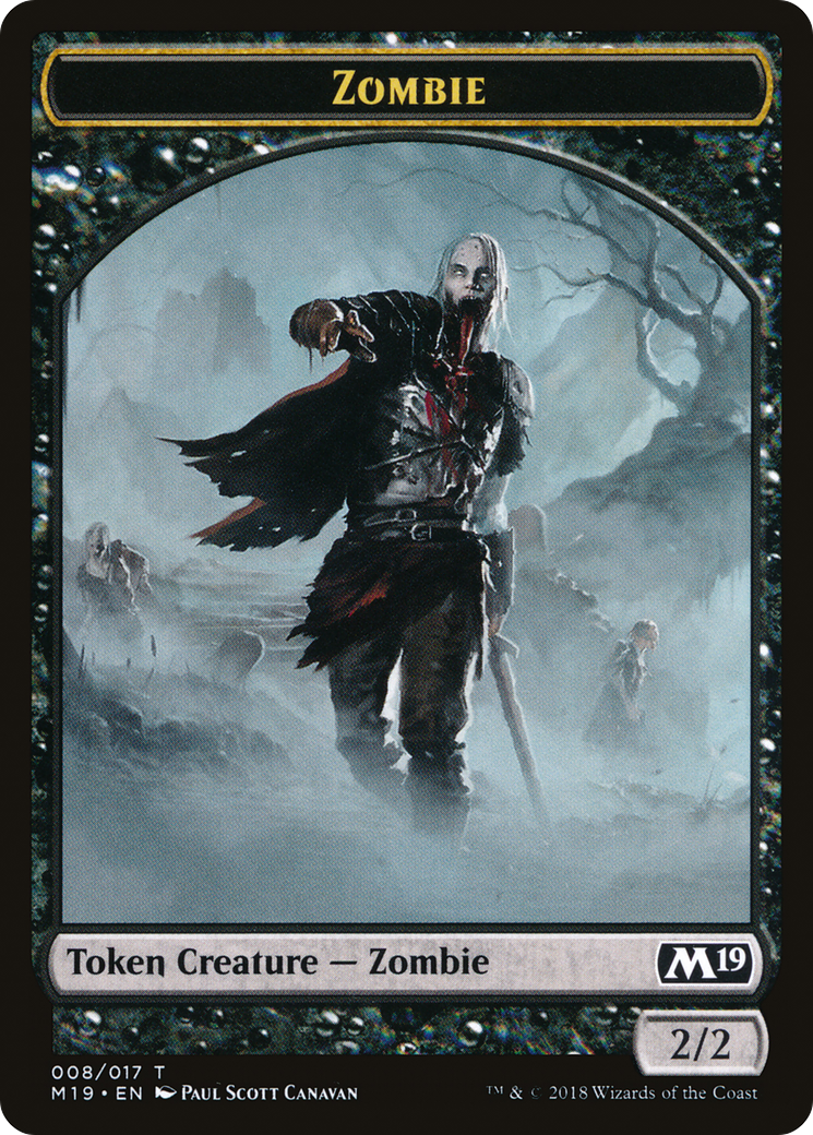 Zombie Token (M19-008) - Core Set 2019 Tokens-1
