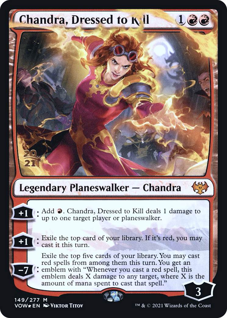 Chandra, Dressed to Kill [Innistrad: Crimson Vow Prerelease Promos]-1