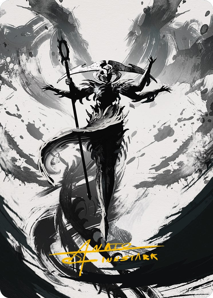 Atraxa, Grand Unifier 2 Art Card (Gold-Stamped Signature) [Phyrexia: All Will Be One Art Series]-1