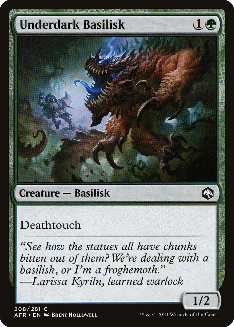 Underdark Basilisk (AFR-208) - Adventures in the Forgotten Realms Foil-1