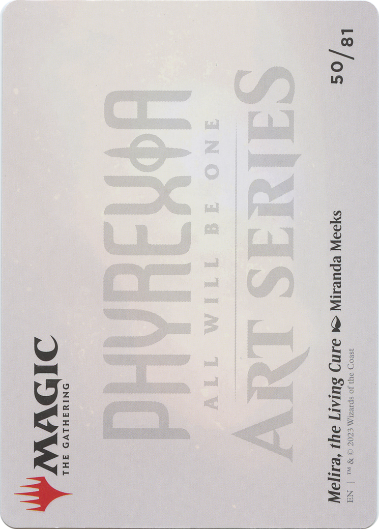 Melira, the Living Cure // Melira, the Living Cure (AONE-050) - Phyrexia: All Will Be One Art Series (Borderless)-2