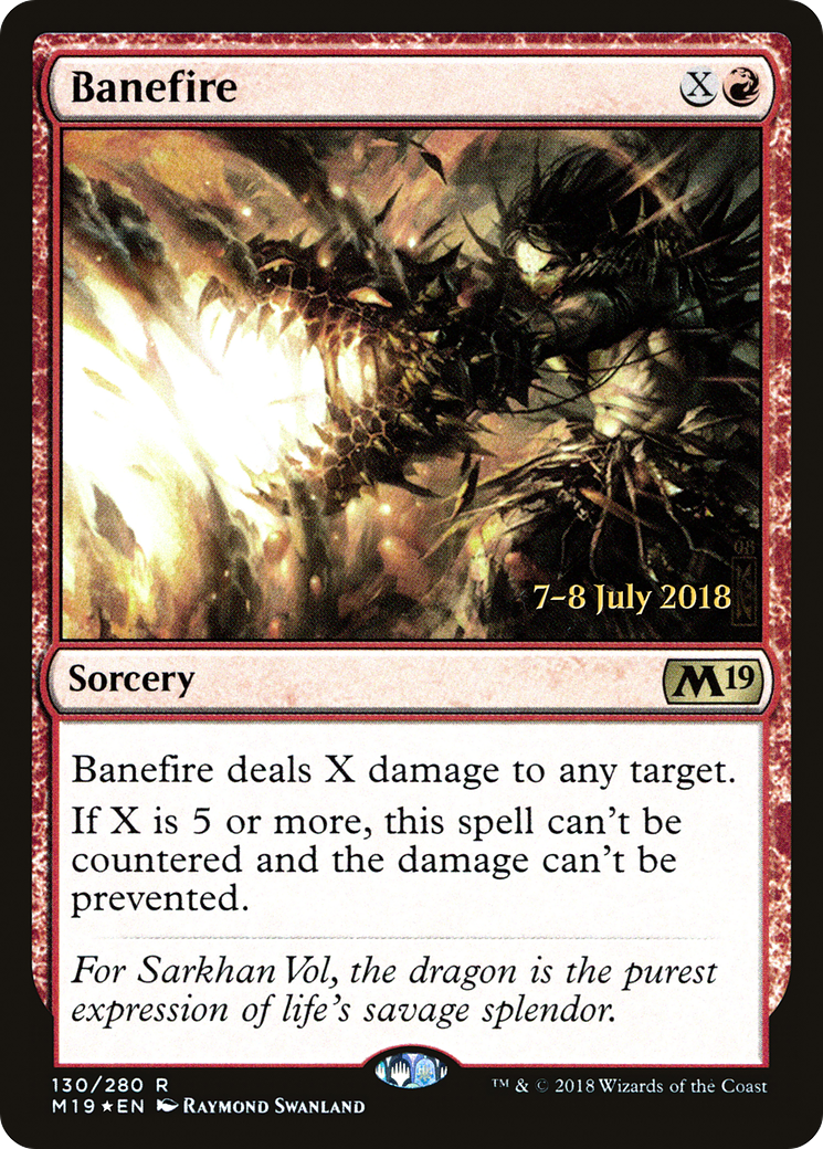 Banefire [Core Set 2019 Prerelease Promos]-1