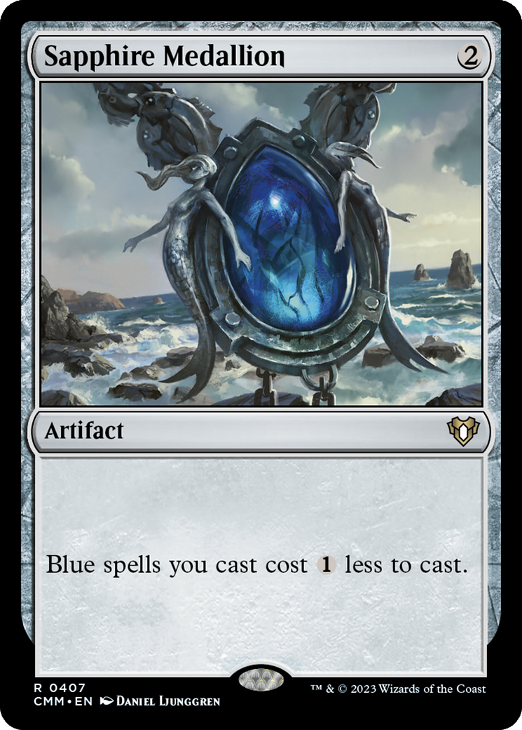 Sapphire Medallion [Commander Masters]-1