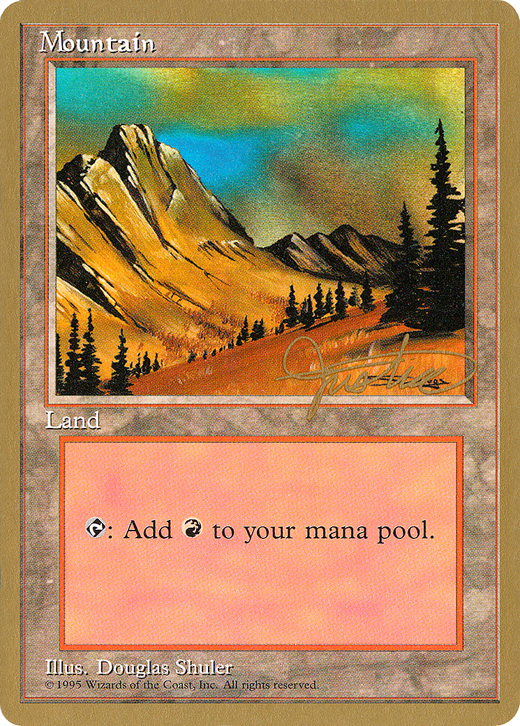 Mountain (C) - 1996 Mark Justice (4ED) (WCD-) - Pro Tour Collector Set-1