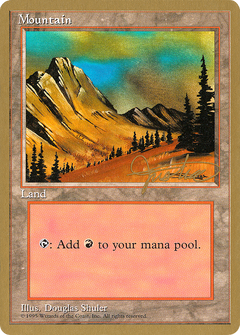 Mountain (C) - 1996 Mark Justice (4ED) (WCD-) - Pro Tour Collector Set-1