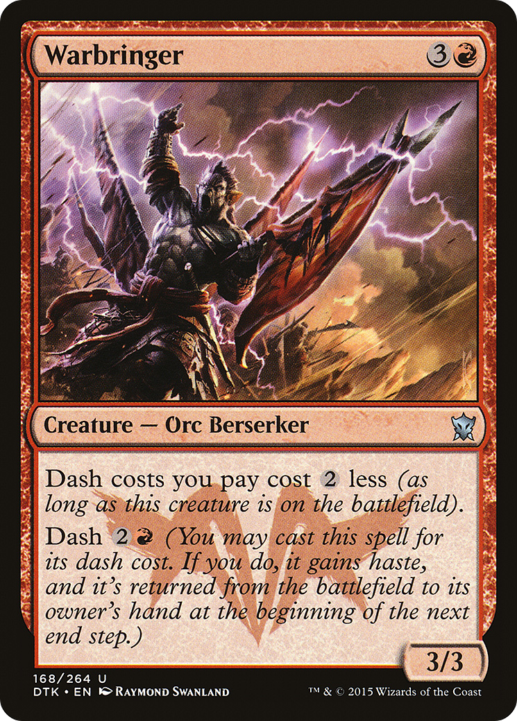 Warbringer (DTK-168) - Dragons of Tarkir Foil-1