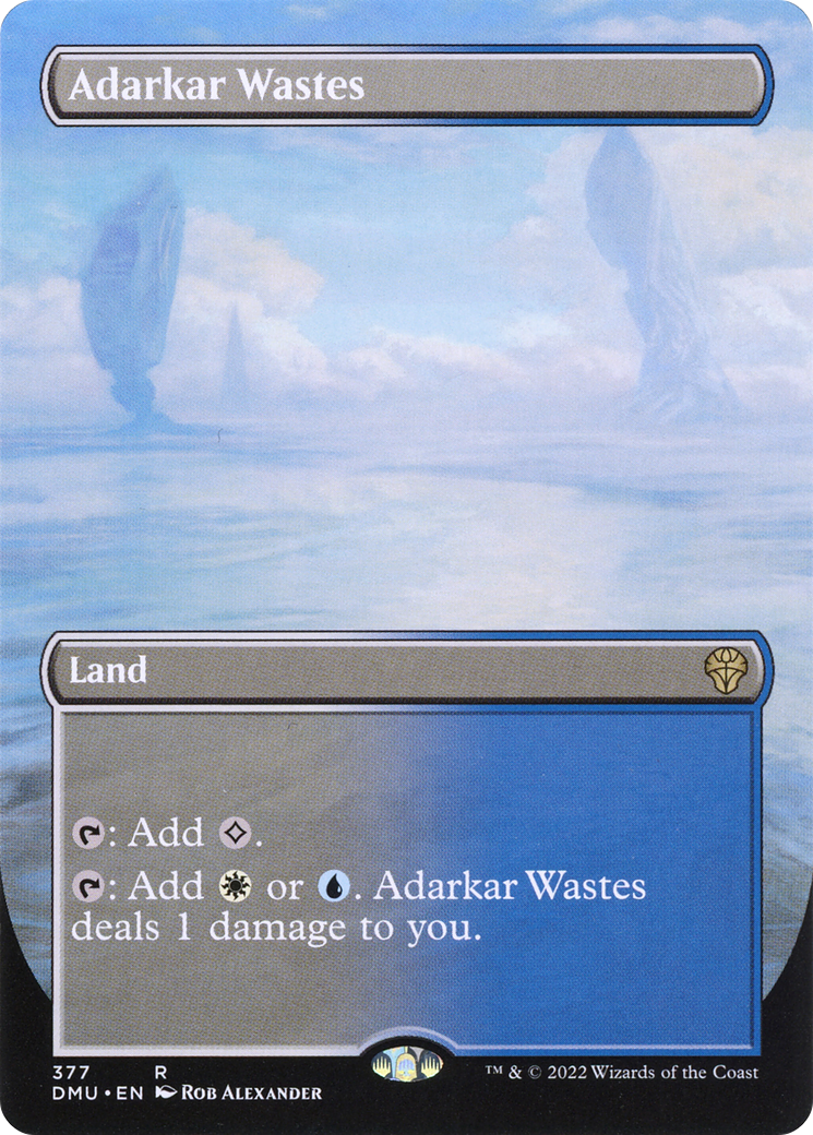 Adarkar Wastes (Borderless Alternate Art) [Dominaria United]-1