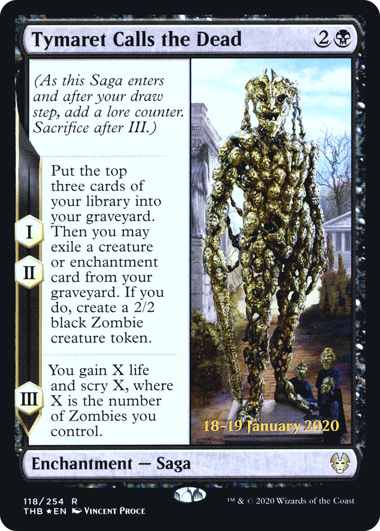 Tymaret Calls the Dead (PRE-118S) - Theros Beyond Death Promos Foil-1