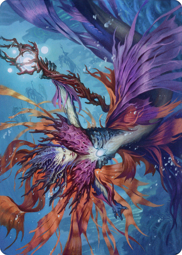 Vodalian Hexcatcher // Vodalian Hexcatcher (ADMU-020) - Dominaria United Art Series (Borderless) Foil-3