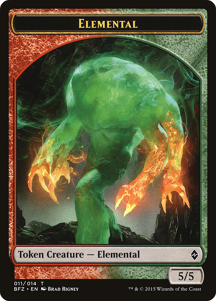 Elemental Token (011/014) [Battle for Zendikar Tokens]-1
