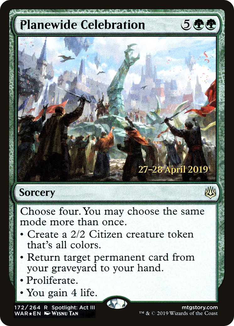 Planewide Celebration [War of the Spark Prerelease Promos]-1