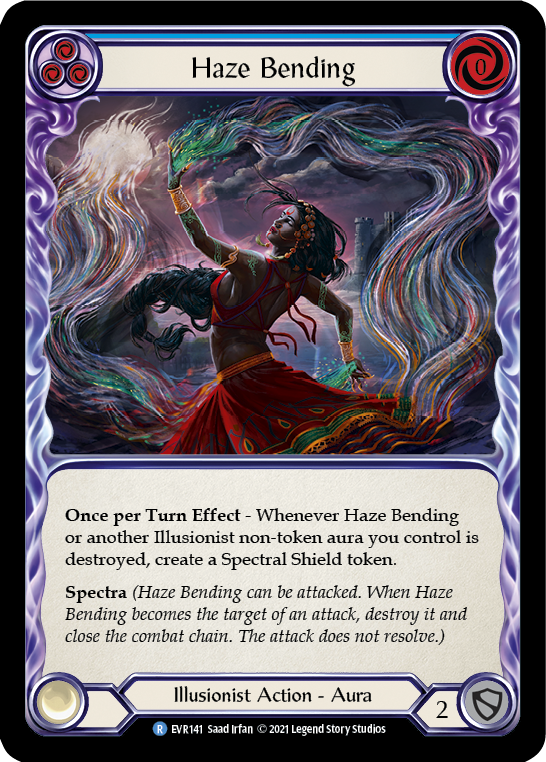 Haze Bending (Blue) [EVR141] (Everfest)  1st Edition Rainbow Foil-2