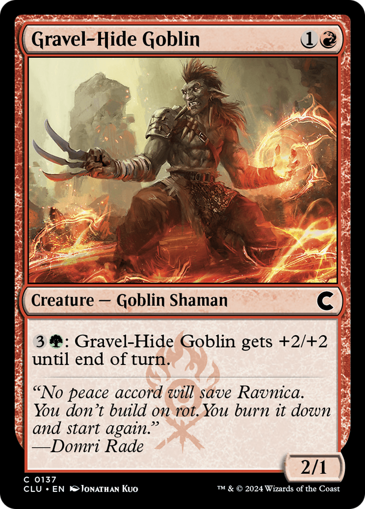 Gravel-Hide Goblin [Ravnica: Clue Edition]-1