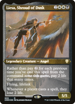 Liesa, Shroud of Dusk (Etched) [Commander Legends]-1