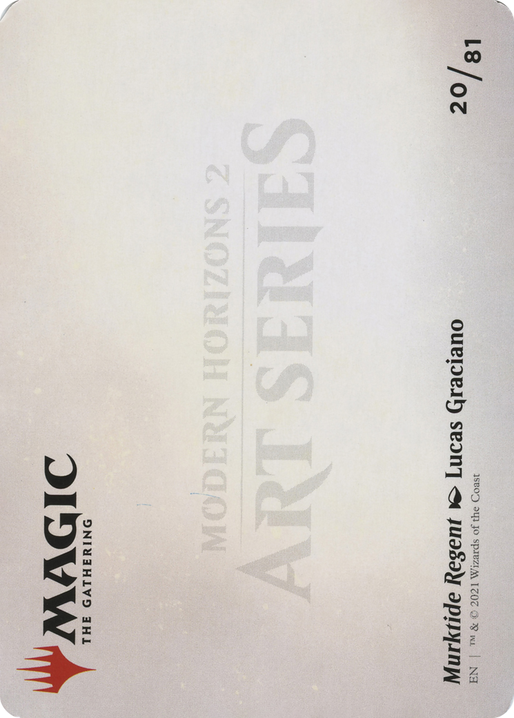 Murktide Regent // Murktide Regent (AMH2-020) - Modern Horizons 2 Art Series (Borderless) Foil-2