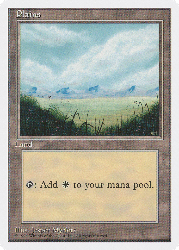 Plains (No Trees, Signature on Bottom Right) [Introductory Two-Player Set]-1