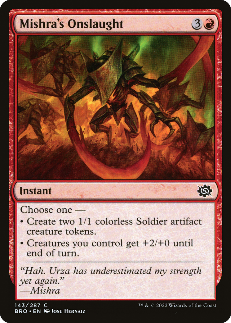 Mishra's Onslaught [The Brothers' War]-1