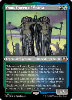 Omo, Queen of Vesuva (M3C-022) - Modern Horizons 3 Commander Etched Foil-1