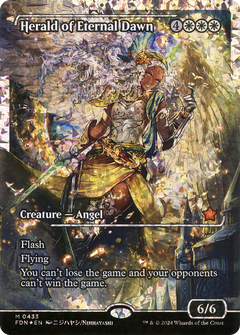 Herald of Eternal Dawn (Showcase) (Fracture Foil) (Japanese) [Foundations]-1