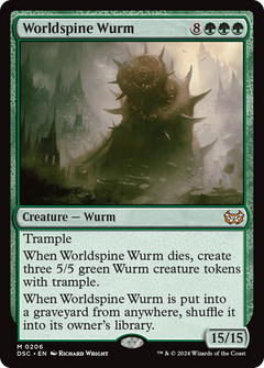 Worldspine Wurm (DSC-206) - Duskmourn: House of Horror Commander-1