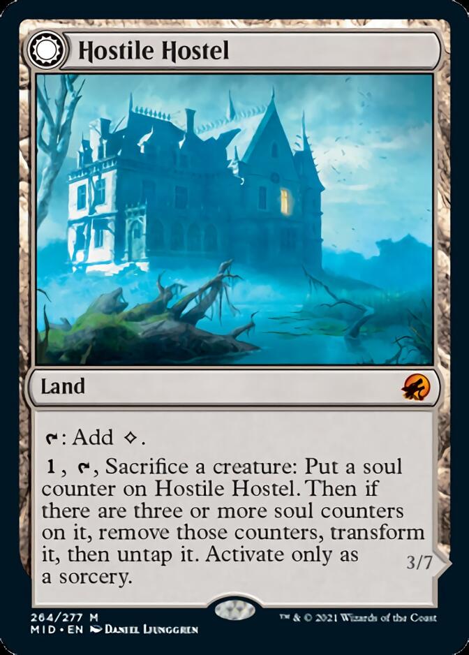 Hostile Hostel // Creeping Inn [Innistrad: Midnight Hunt]-1