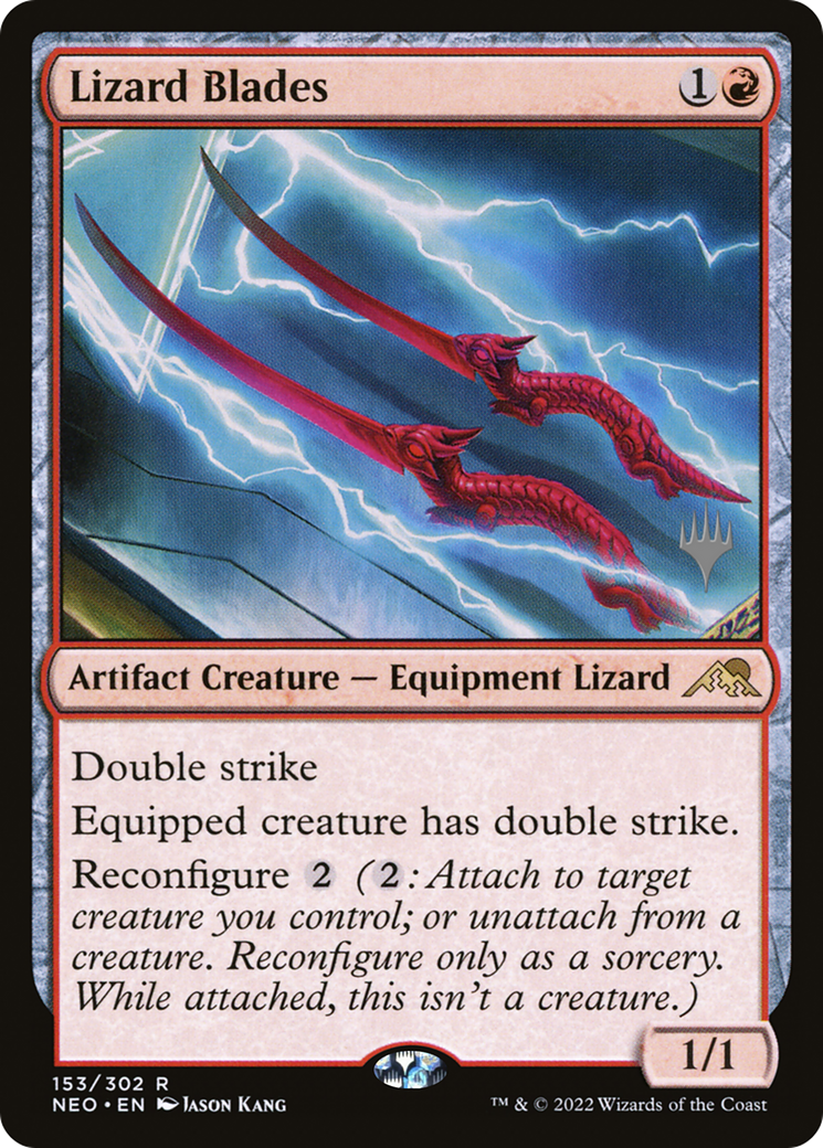Lizard Blades (Promo Pack) [Kamigawa: Neon Dynasty Promos]-1