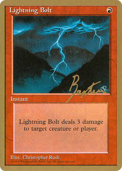 Lightning Bolt - 1996 George Baxter (4ED) (WCD-) - Pro Tour Collector Set-1