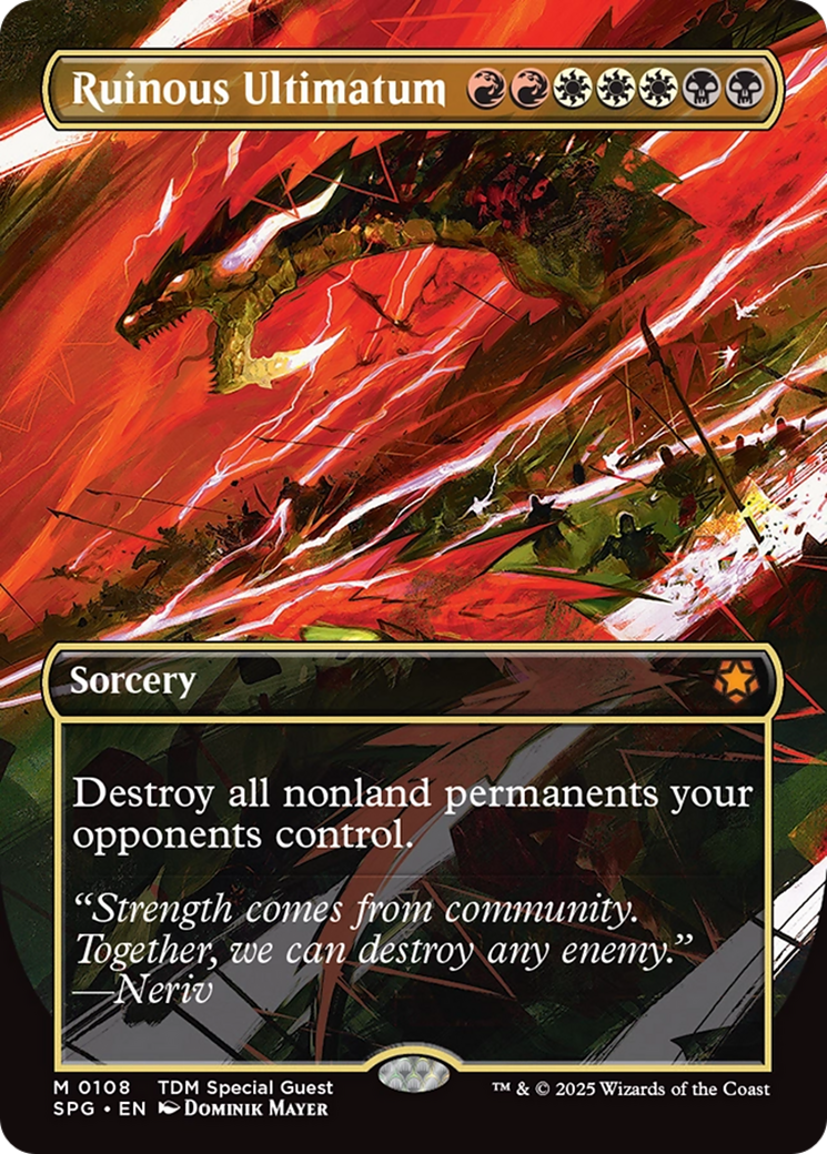 Ruinous Ultimatum (Borderless) [Tarkir: Dragonstorm Special Guests]-1