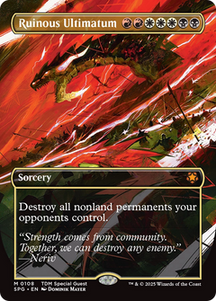 Ruinous Ultimatum (Borderless) [Tarkir: Dragonstorm Special Guests]-1