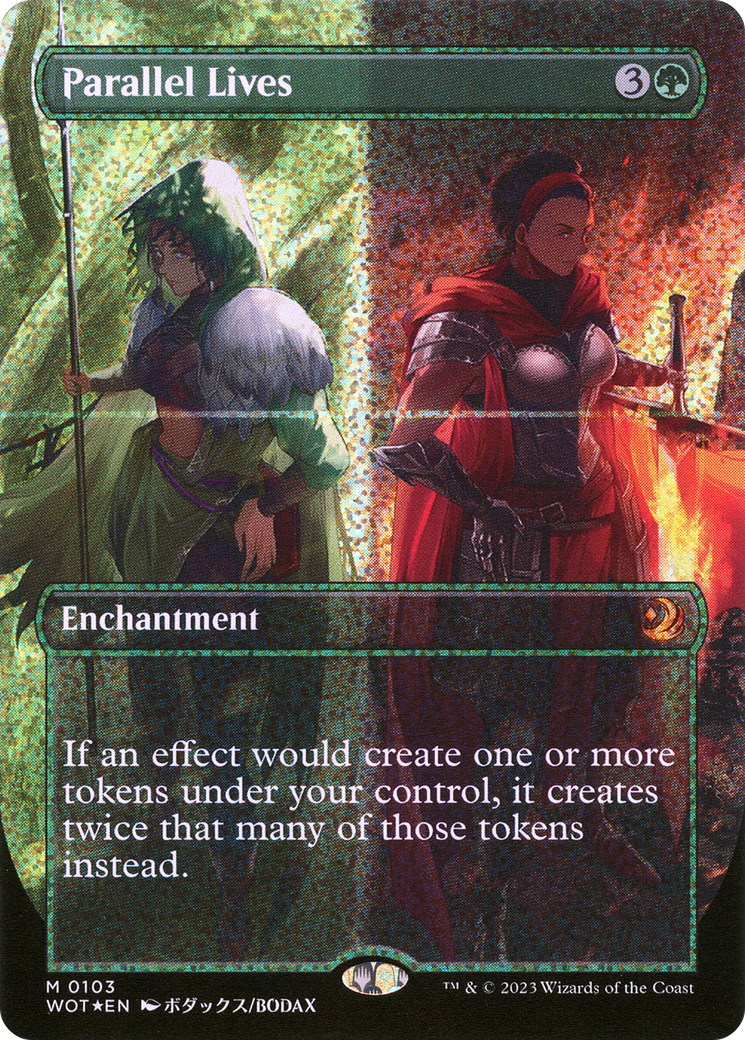 Parallel Lives (Anime Borderless) (Confetti Foil) [Wilds of Eldraine: Enchanting Tales]-1