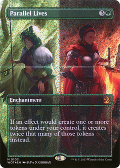 Parallel Lives (Anime Borderless) (Confetti Foil) [Wilds of Eldraine: Enchanting Tales]-1
