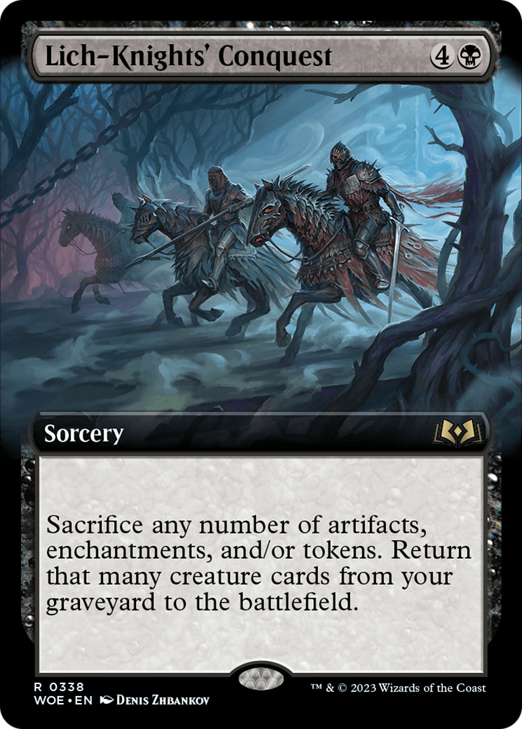 Lich-Knights' Conquest (Extended Art) [Wilds of Eldraine]-1