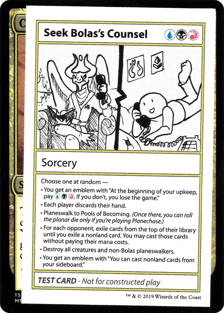 Seek Bolas's Counsel (2021 Edition) [Mystery Booster Playtest Cards]-1