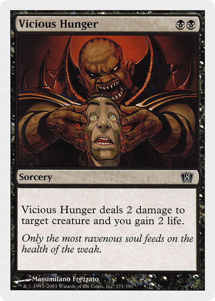 Vicious Hunger (8ED-171) - 8th Edition-1
