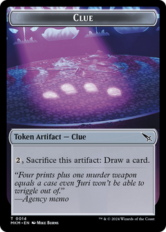 Clue (TMKM-014) - Murders at Karlov Manor Tokens-1