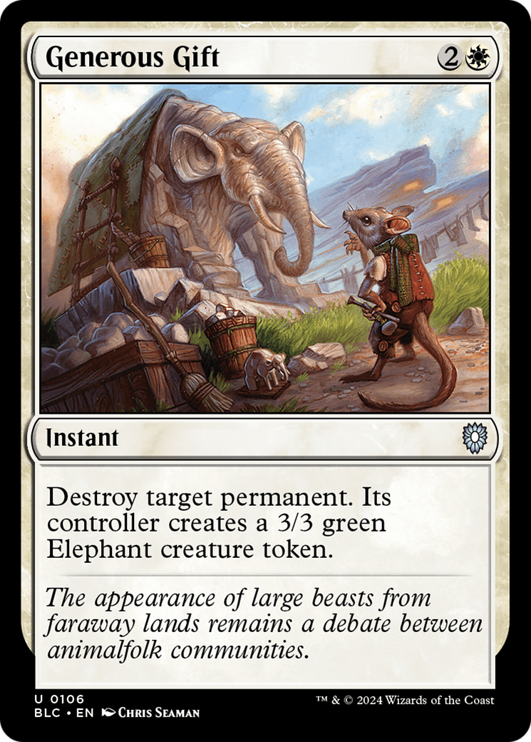 Generous Gift [Bloomburrow Commander]-1