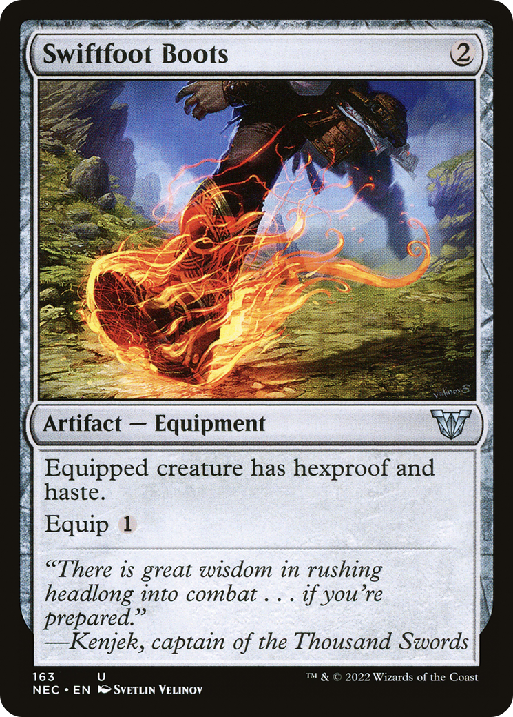 Swiftfoot Boots [Kamigawa: Neon Dynasty Commander]-1