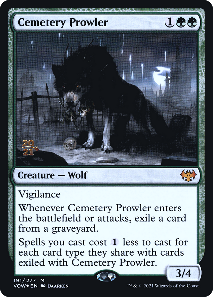 Cemetery Prowler [Innistrad: Crimson Vow Prerelease Promos]-1