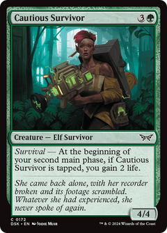 Cautious Survivor [Duskmourn: House of Horror]-1