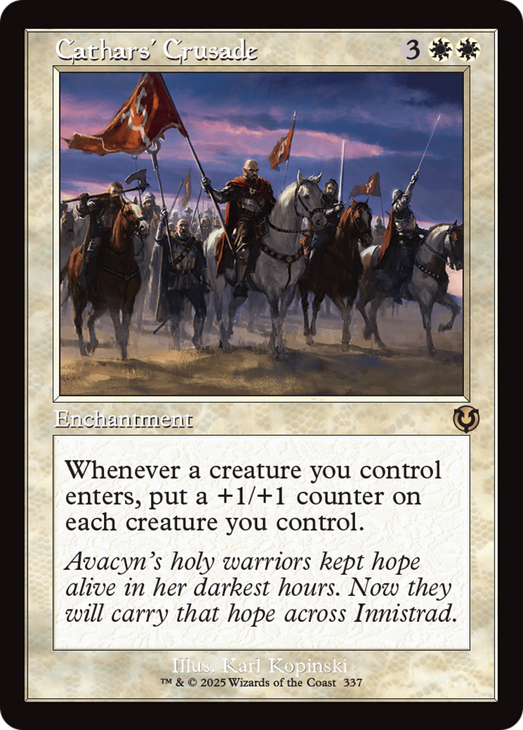 Cathars' Crusade (Retro Frame) [Innistrad Remastered]-1