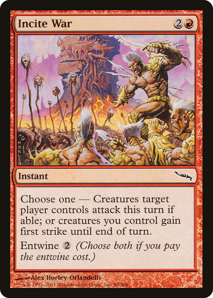 Incite War [Mirrodin]-1