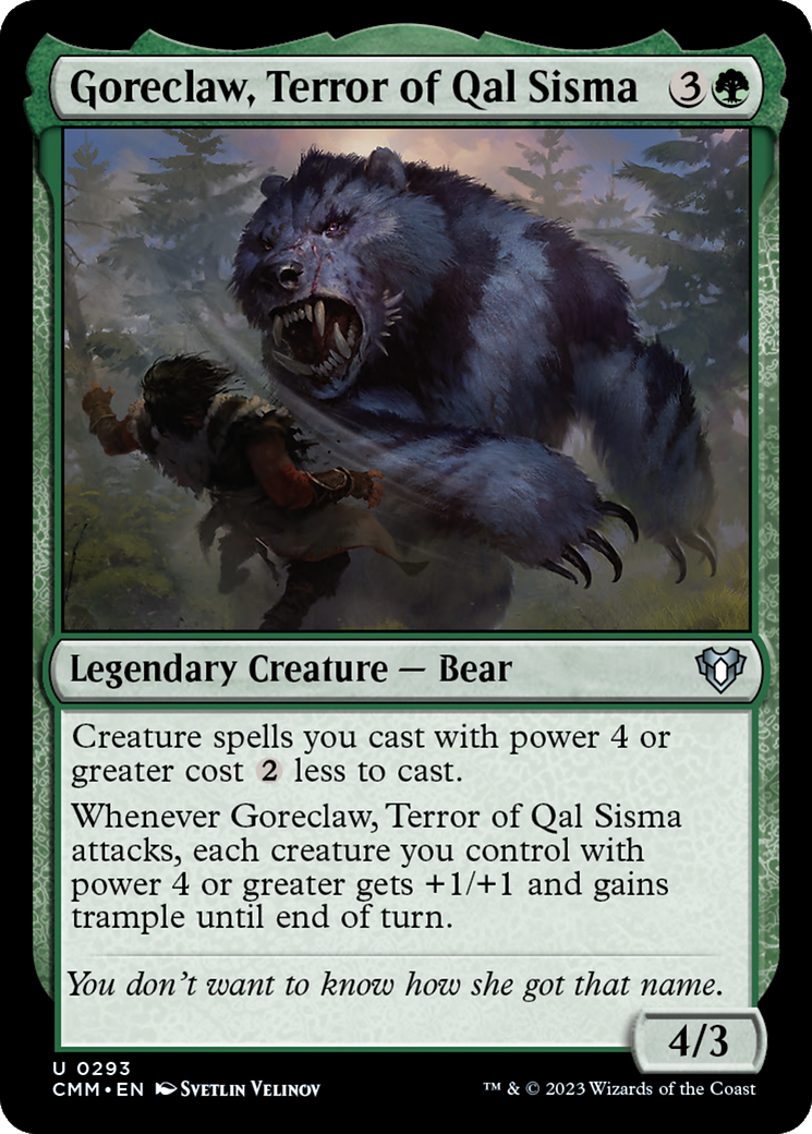 Goreclaw, Terror of Qal Sisma [Commander Masters]-1