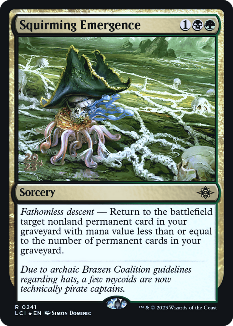 Squirming Emergence [The Lost Caverns of Ixalan Prerelease Cards]-1